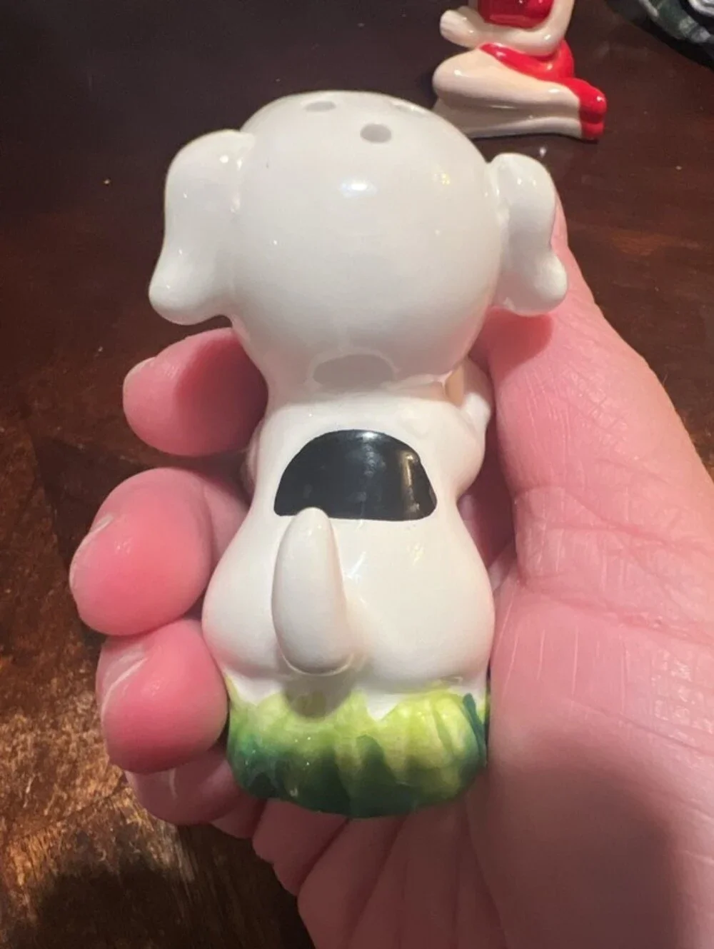 Vintage Betty Boop and Pudgy Kissing Ceramic Salt and Pepper Shaker Set